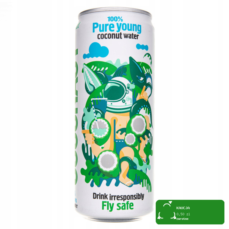 Coconaut WODA KOKOSOWA Z Młodego Kokosa NIEGAZOWANA 320ml 0,32L PUSZKA