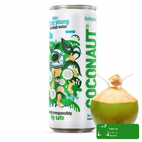 Coconaut WODA KOKOSOWA Z Młodego Kokosa NIEGAZOWANA 320ml 0,32L PUSZKA