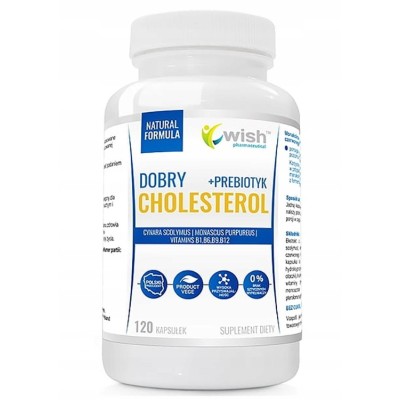 Wish DOBRY CHOLESTEROL Karczoch Monakolina K Wit. B1 B6 +