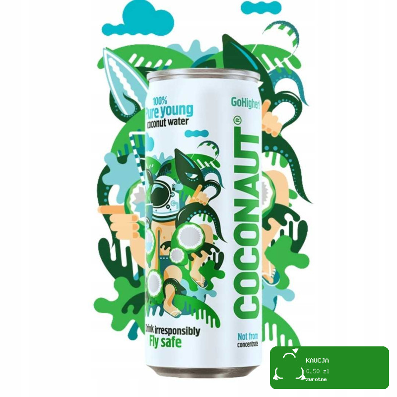 Coconaut WODA KOKOSOWA Z Młodego Kokosa NIEGAZOWANA 320ml 0,32L PUSZKA
