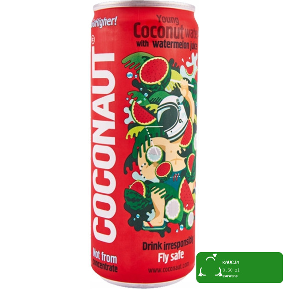 Coconaut WODA KOKOSOWA NIEGAZOWANA GAZOWANA ARBUZOWA I ANANASOWA mix 4 x320