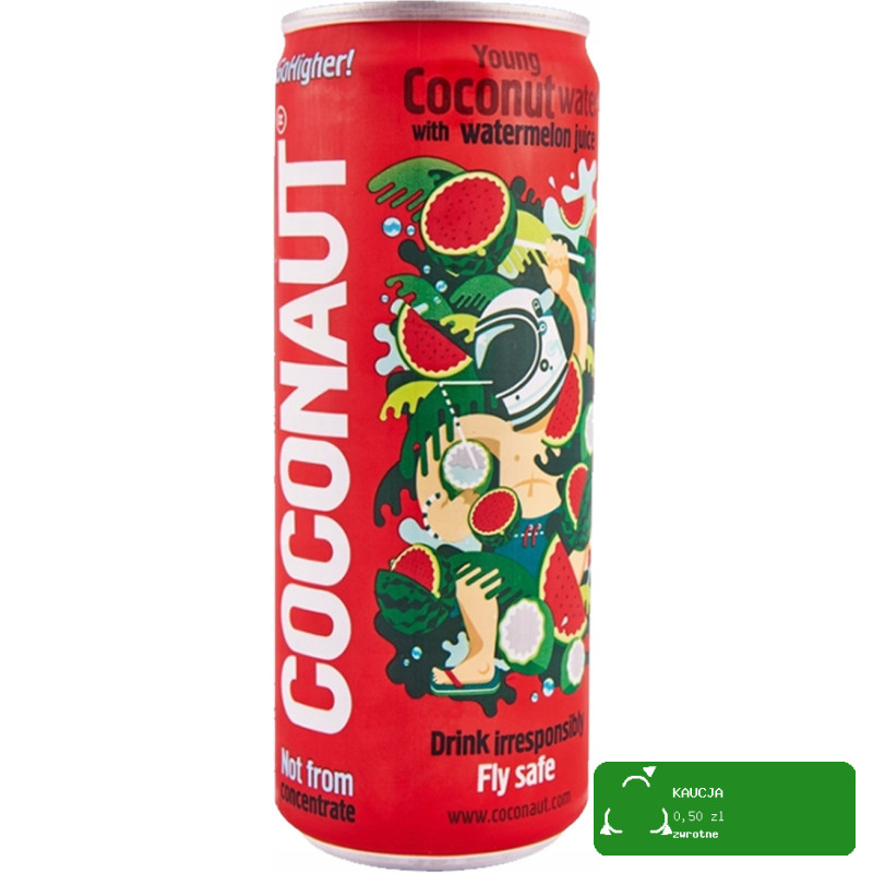 Coconaut WODA KOKOSOWA NIEGAZOWANA GAZOWANA ARBUZOWA I ANANASOWA mix 4 x320