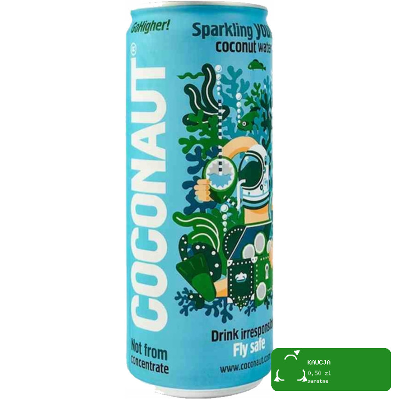 Coconaut WODA KOKOSOWA NIEGAZOWANA GAZOWANA ARBUZOWA I ANANASOWA mix 4 x320