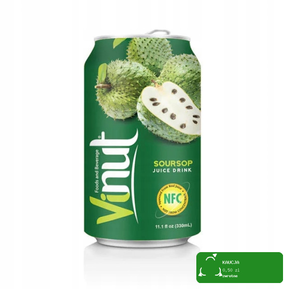 Vinut SOK Z FLASZOWCA FALSZOWIEC GRAVIOLA GUANABANA NFC PUSZKA 330ml 0,33L