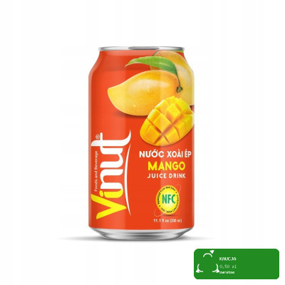 Vinut SOK Z MANGO 35% soku z mango NFC PUSZKA 330ml 0,33L