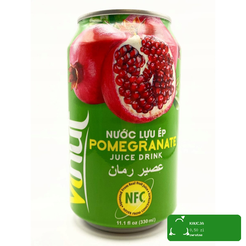 Vinut SOK Z GRANATU GRANAT 35% soku z granatu NFC PUSZKA 330ml 0,33L