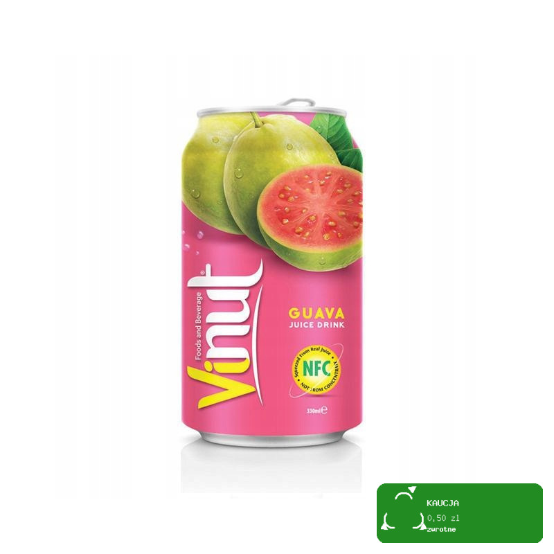 Vinut SOK Z GUAVY GUAVA 35% soku z guavy NFC PUSZKA 330ml 0,33L