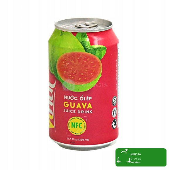 Vinut SOK Z GUAVY GUAVA 35% soku z guavy NFC PUSZKA 330ml 0,33L