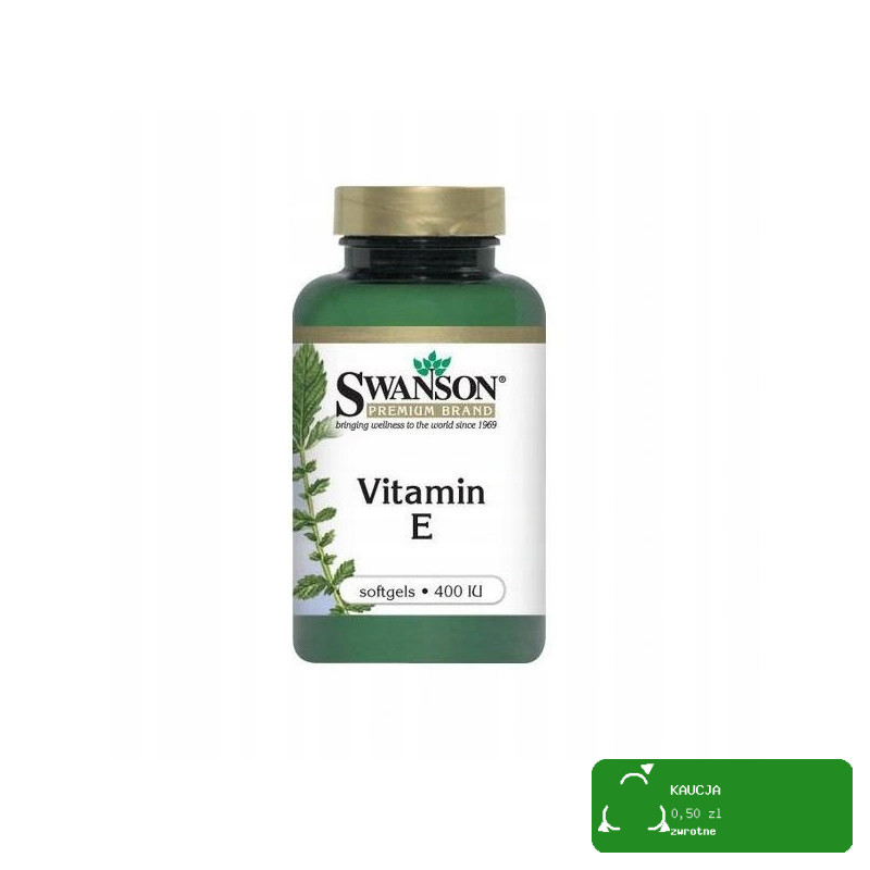 Swanson WITAMINA E 400IU 180mg 60kapos na 2mce wsparcie ANTYOKSYDACJA