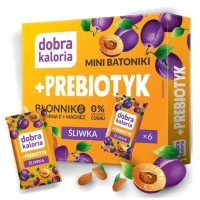 DOBRA KALORIA - MINI BATONIKI + PREBIOTYK smak ŚLIWKA  102g