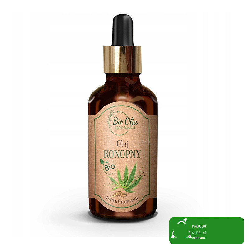 BioOlja BIO OLEJ KONOPNY ZIMNOTŁOCZONY NIERAFINOWANY 50ml do twarzy