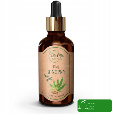 BioOlja BIO OLEJ KONOPNY ZIMNOTŁOCZONY NIERAFINOWANY 50ml do twarzy