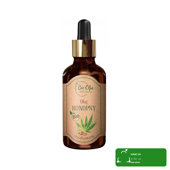 BioOlja BIO OLEJ KONOPNY ZIMNOTŁOCZONY NIERAFINOWANY 50ml do twarzy
