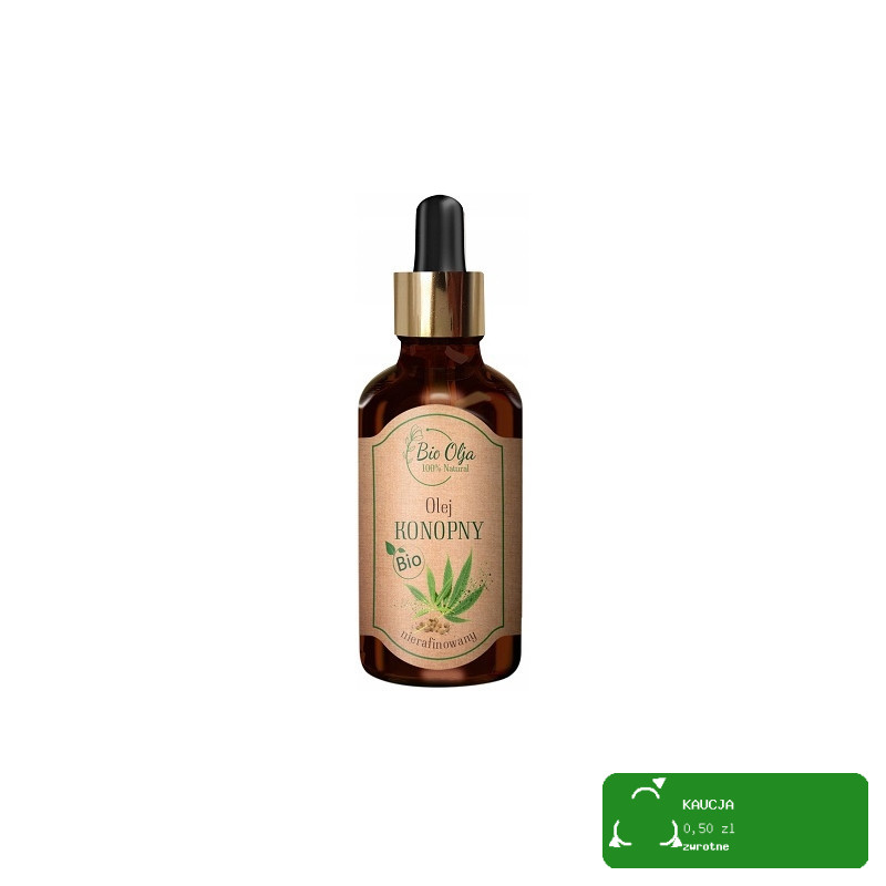 BioOlja BIO OLEJ KONOPNY ZIMNOTŁOCZONY NIERAFINOWANY 50ml do twarzy