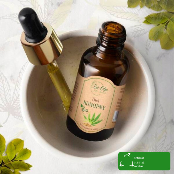 BioOlja BIO OLEJ KONOPNY ZIMNOTŁOCZONY NIERAFINOWANY 50ml do twarzy