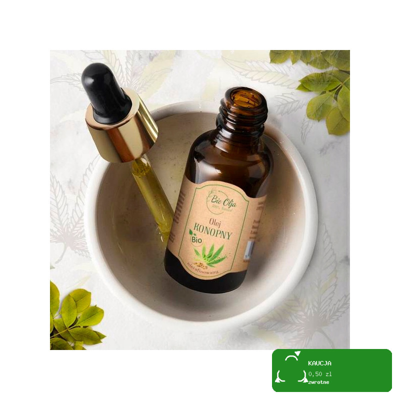 BioOlja BIO OLEJ KONOPNY ZIMNOTŁOCZONY NIERAFINOWANY 50ml do twarzy
