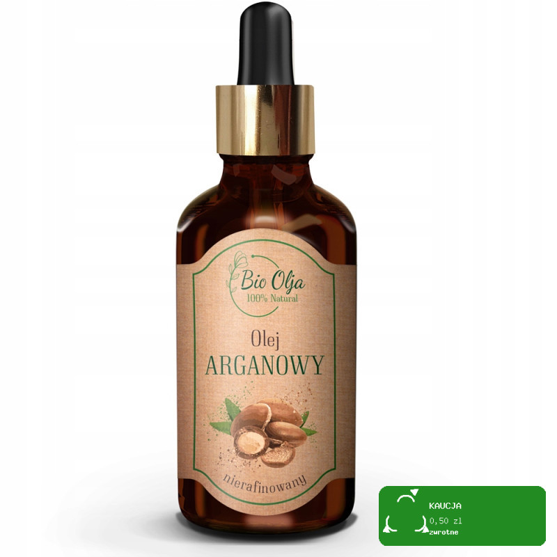 BioOlja OLEJ ARGANOWY zimnotłoczony nierafinowany 50ml