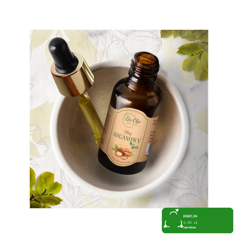 BioOlja OLEJ ARGANOWY zimnotłoczony nierafinowany 50ml