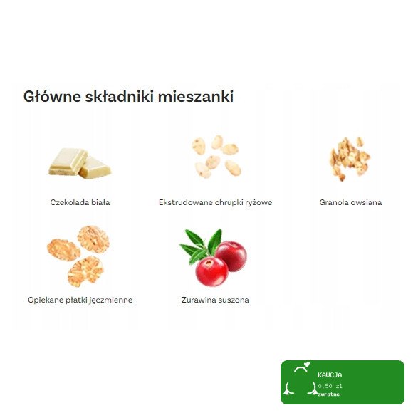 OneDayMore GRANOLA ALA BERRY MUFFIN o smaku babeczki z żurawiną 400G tuba