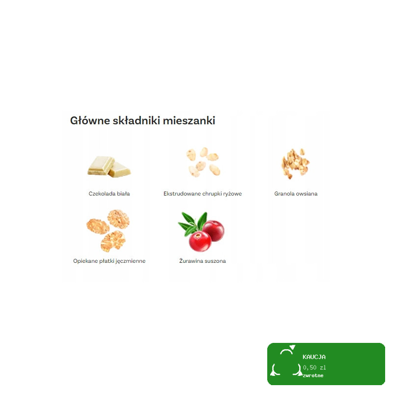 OneDayMore GRANOLA ALA BERRY MUFFIN o smaku babeczki z żurawiną 400G tuba