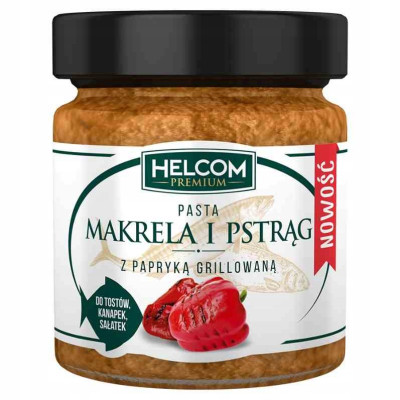 Helcom PASTA MAKRELA I PSTRĄG z PAPRYKĄ grillowaną 180g 225ml