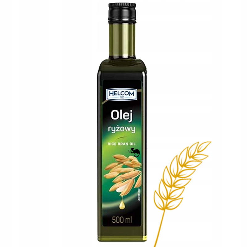 Helcom OLEJ RYŻOWY rafinowany 500ml 0,5l do smażenia pieczenia sałatek