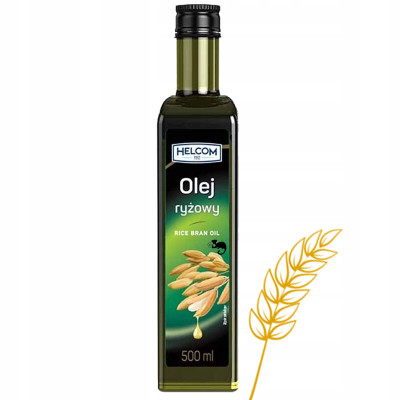Helcom OLEJ RYŻOWY rafinowany 500ml 0,5l do smażenia pieczenia sałatek