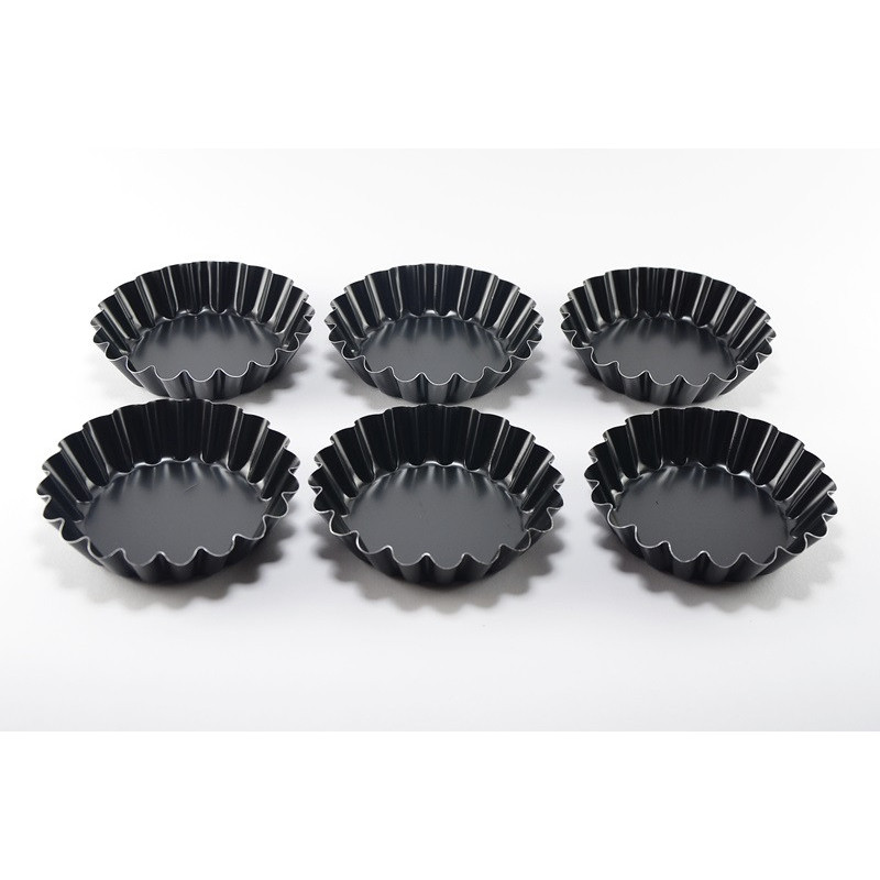 FOREMKI DO TARTELETEK TARTALETEK non-stick babeczek ciastek fi9cm 90mm 6szt