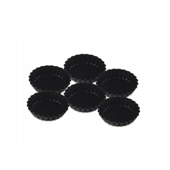 FOREMKI DO TARTELETEK TARTALETEK non-stick babeczek ciastek fi9cm 90mm 6szt