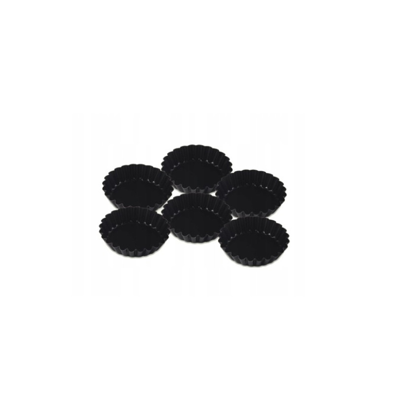 FOREMKI DO TARTELETEK TARTALETEK non-stick babeczek ciastek fi9cm 90mm 6szt