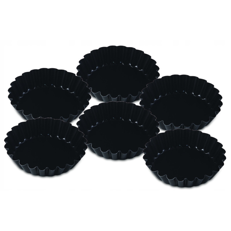 FOREMKI DO TARTELETEK TARTALETEK non-stick babeczek ciastek fi9cm 90mm 6szt