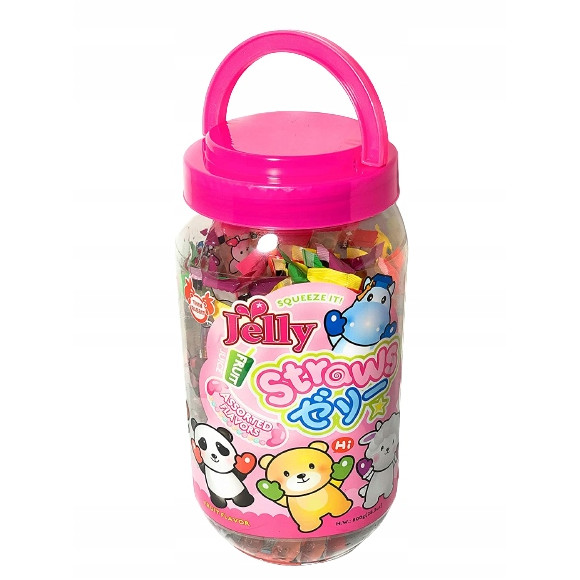 SPESHOW JELLY STRAWS MIX żelki owocowe galaretki 800g ANIMAL FRIENDS JAR
