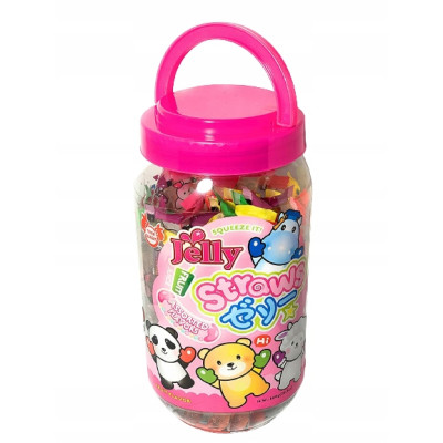 SPESHOW JELLY STRAWS MIX żelki owocowe galaretki 800g ANIMAL FRIENDS JAR