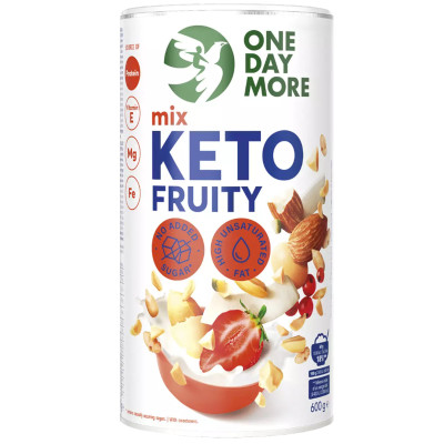 OneDayMore MUSLI MIX KETO OWOCOWY 600g Fruity LOW CARB bez dodatku cukru