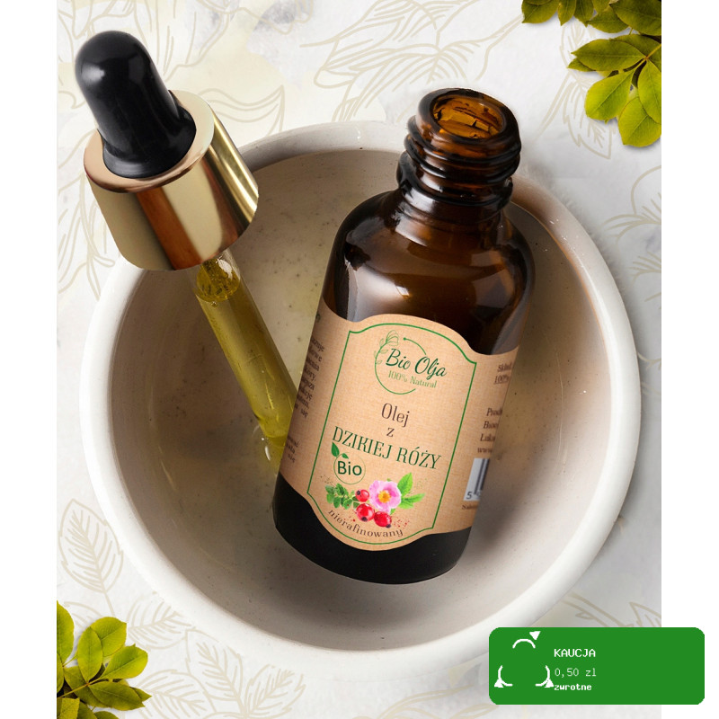 BioOlja BIO OLEJ Z DZIKIEJ RÓŻY RÓŻANY ZIMNOTŁOCZONY NIERAFINOWANY 50ml