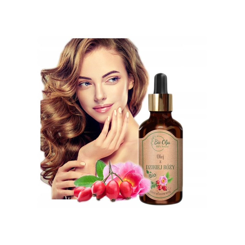 BioOlja BIO OLEJ Z DZIKIEJ RÓŻY RÓŻANY ZIMNOTŁOCZONY NIERAFINOWANY 50ml