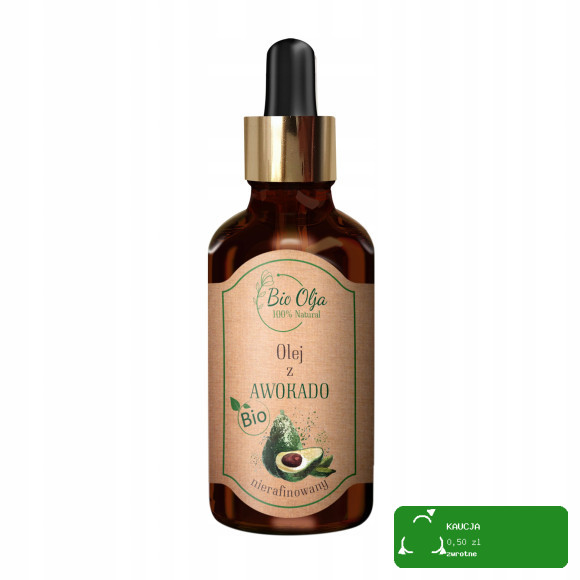 BioOlja BIO OLEJ Z AWOKADO AVOCADO ZIMNOTŁOCZONY NIERAFINOWANY 50ml