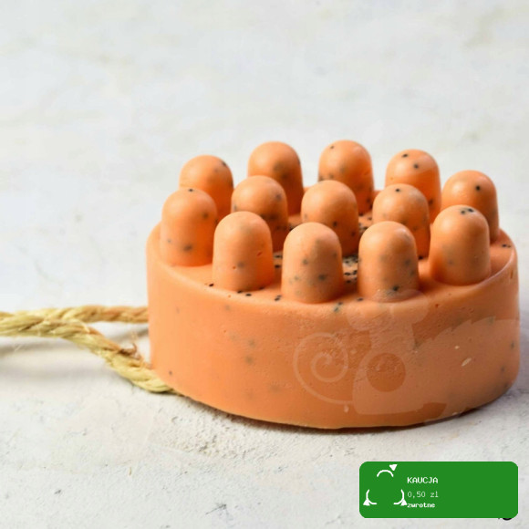 MYDŁO KOSTKA masaż + peeling PIĘKNY ZAPACH 150g POMARAŃCZA CYNAMON GOŹDZIKI