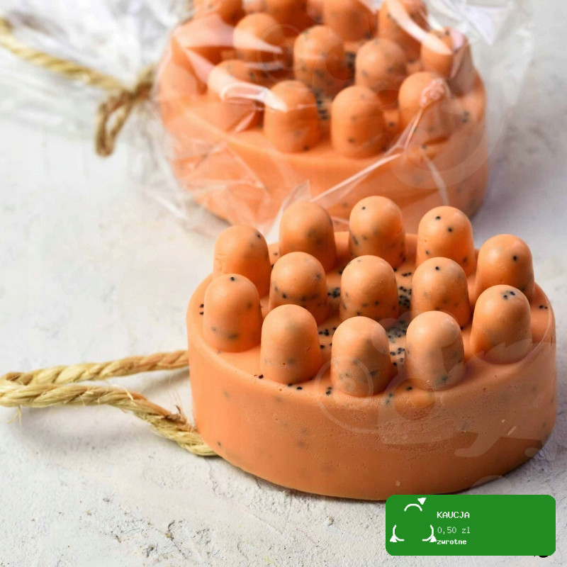 MYDŁO KOSTKA masaż + peeling PIĘKNY ZAPACH 150g POMARAŃCZA CYNAMON GOŹDZIKI