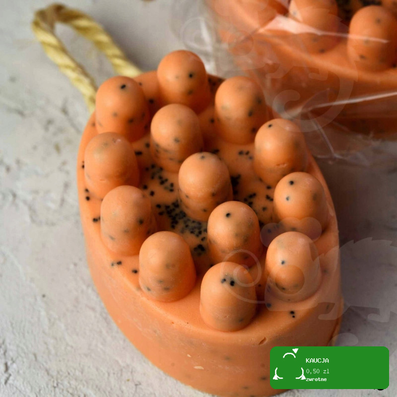 MYDŁO KOSTKA masaż + peeling PIĘKNY ZAPACH 150g POMARAŃCZA CYNAMON GOŹDZIKI