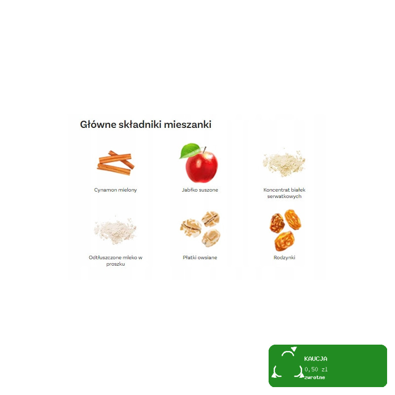 OneDayMore PROTEIN PORRIDGE Owsianka JABŁKO CYNAMON 450g