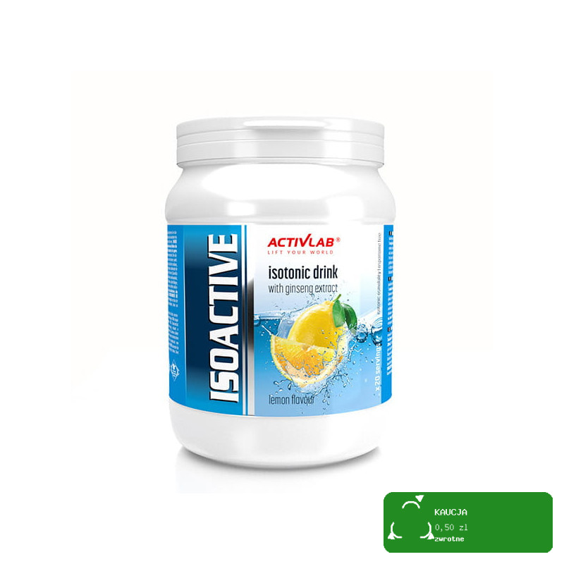 ISOACTIVE Izotonik Activlab ELEKTROLITY smak CYTRYNA lemon 630g słój