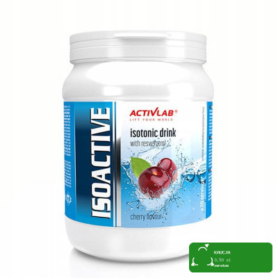 ISOACTIVE Izotonik Activlab ELEKTROLITY smak WIŚNIA wiśniowy 630g słój