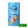 OneDayMore MUSLI OWOCOWE Z BIAŁĄ CZEKOLADĄ 400g malina + czarna porzeczka