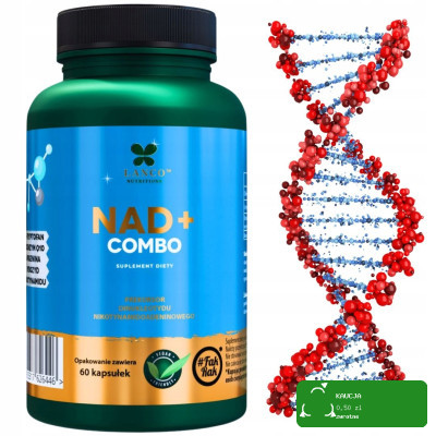 Lanco NAD+ Combo 730mg 60kaps Dinukleotyd Koenzym Q10 Apigenina L-tryptofan