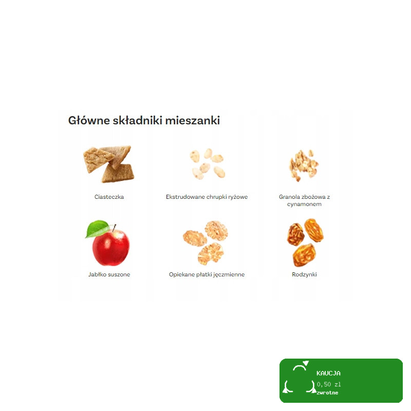 OneDayMore GRANOLA A LA SZARLOTKA CRUNCHY Jabłkowa z cynamonem 400g PYCHA