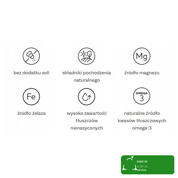 OneDayMore MUSLI DLA SKONCENTROWANYCH 450g Żelazo Magnez Omega-3 Błonnik
