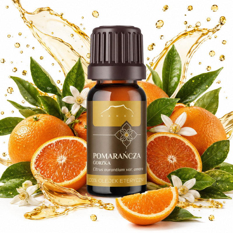 NANGA Naturalny OLEJEK ETERYCZNY GORZKA POMARAŃCZA 100% z pomarańczy 10ml