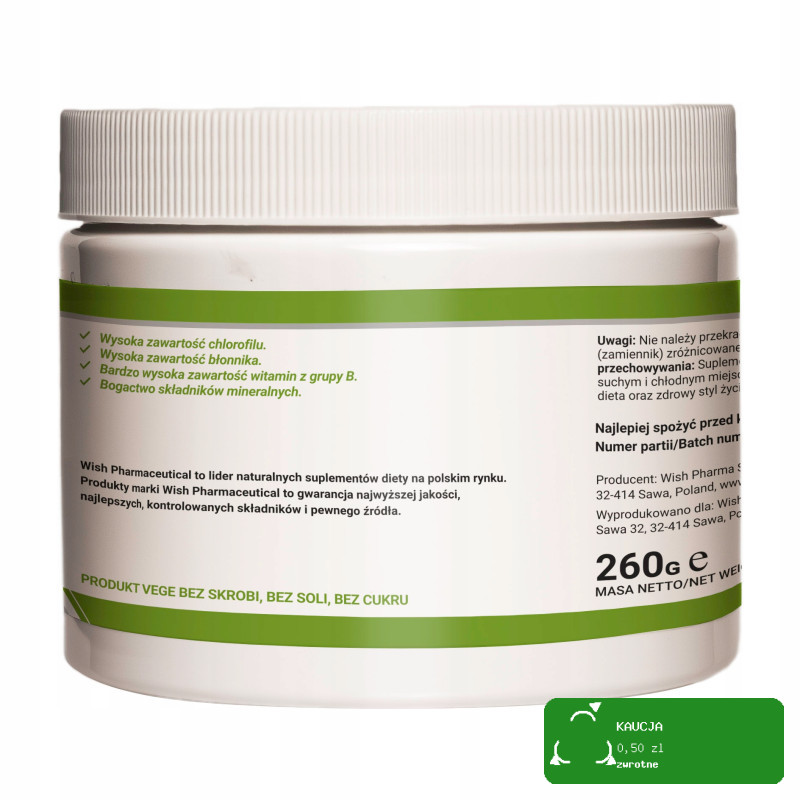 Wish MŁODY JĘCZMIEŃ 1000tab Naturalny Detox wsparcie ODCHUDZANIE