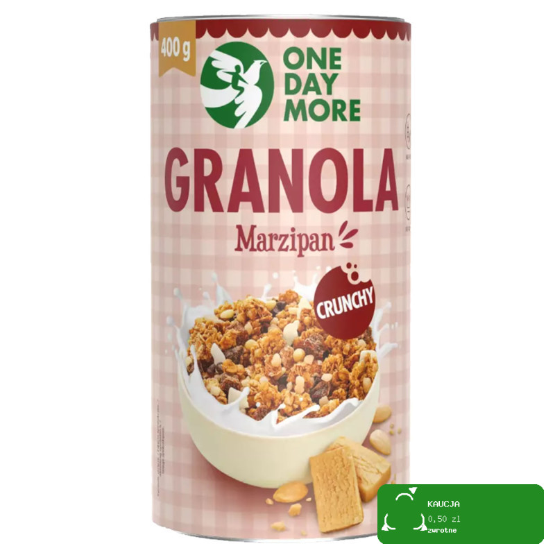 OneDayMore GRANOLA MARCEPANOWA 400g Migdały Marcepan Czekolada